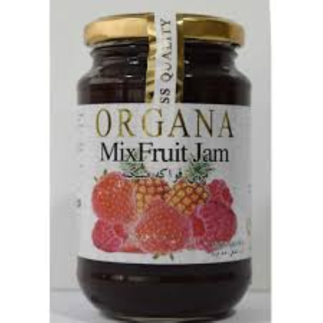 ORGANA MIXED FRUIT REDUCE SUGAR JAM 370G